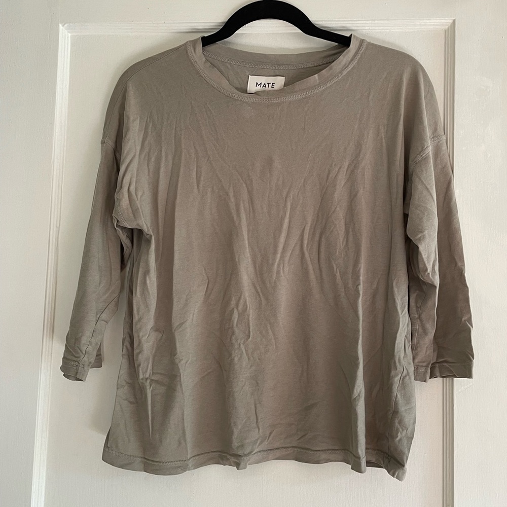 XS MATE the label gray shirt